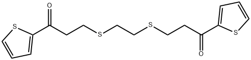 3-[(2-([3-OXO-3-(2-THIENYL)PROPYL]SULFANYL)ETHYL)SULFANYL]-1-(2-THIENYL)-1-PROPANONE Struktur