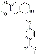 METHYL 4-[(6,7-DIMETHOXY-1,2,3,4-TETRAHYDROISOQUINOLIN-1-YL)METHOXY]BENZOATE Struktur