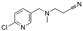 3-[[(6-CHLORO-3-PYRIDINYL)METHYL](METHYL)AMINO]PROPANENITRILE Struktur