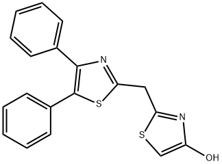 2-[(4,5-DIPHENYL-1,3-THIAZOL-2-YL)METHYL]-1,3-THIAZOL-4-OL Struktur