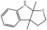 3A,8A-DIMETHYL-3,3A,8,8A-TETRAHYDRO-2H-FURO[2,3-B]INDOLE Struktur