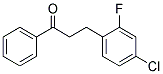 3-(4-CHLORO-2-FLUOROPHENYL)PROPIOPHENONE Struktur