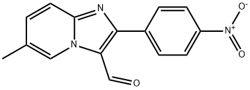 6-METHYL-2-(4-NITRO-PHENYL)-IMIDAZO[1,2-A]-PYRIDINE-3-CARBALDEHYDE Struktur