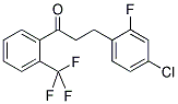 3-(4-CHLORO-2-FLUOROPHENYL)-2'-TRIFLUOROMETHYLPROPIOPHENONE Struktur