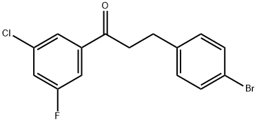 3-(4-BROMOPHENYL)-3'-CHLORO-5'-FLUOROPROPIOPHENONE Struktur