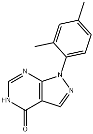 1-(2,4-DIMETHYLPHENYL)-1H-PYRAZOLO[3,4-D]PYRIMIDIN-4-OL Struktur