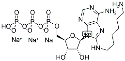 8-[(6-AMINO)HEXYL]-AMINO-ADENOSINE-5'-TRIPHOSPHATE, SODIUM SALT Struktur