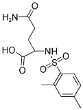 5-AMINO-2-[[(2,4-DIMETHYLPHENYL)SULFONYL]AMINO]-5-OXOPENTANOIC ACID Struktur