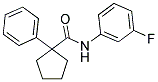 N-(3-FLUOROPHENYL)(PHENYLCYCLOPENTYL)FORMAMIDE Struktur