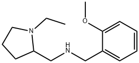 (1-ETHYL-PYRROLIDIN-2-YLMETHYL)-(2-METHOXY-BENZYL)-AMINE Struktur