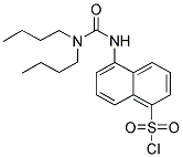 5-(3,3-DIBUTYL-UREIDO)-NAPHTHALENE-1-SULFONYL CHLORIDE Struktur