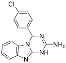 4-(4-CHLORO-PHENYL)-1,4-DIHYDRO-BENZO[4,5]IMIDAZO[1,2-A][1,3,5]TRIAZIN-2-YLAMINE Struktur