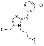 [4-CHLOROMETHYL-3-(3-METHOXY-PROPYL)-3H-THIAZOL-2-YLIDENE]-(3-CHLORO-PHENYL)-AMINE Struktur