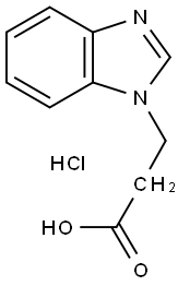 3-BENZOIMIDAZOL-1-YL-PROPIONIC ACID HYDROCHLORIDE Struktur