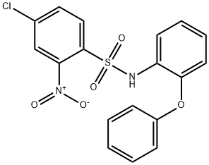 ((4-CHLORO-2-NITROPHENYL)SULFONYL)(2-PHENOXYPHENYL)AMINE Struktur