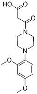 3-[4-(2,4-DIMETHOXYPHENYL)PIPERAZIN-1-YL]-3-OXOPROPANOIC ACID Struktur