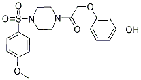 3-(2-(4-[(4-METHOXYPHENYL)SULFONYL]PIPERAZIN-1-YL)-2-OXOETHOXY)PHENOL Struktur