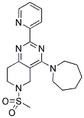 4-AZEPAN-1-YL-6-METHANESULFONYL-2-PYRIDIN-2-YL-5,6,7,8-TETRAHYDRO-PYRIDO[4,3-D]PYRIMIDINE Struktur