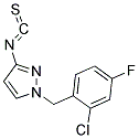 1-(2-CHLORO-4-FLUORO-BENZYL)-3-ISOTHIOCYANATO-1H-PYRAZOLE Struktur