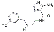 4-AMINO-N-(2-((3-METHOXYBENZYL)AMINO)ETHYL)-1,2,5-OXADIAZOLE-3-CARBOXAMIDE Struktur