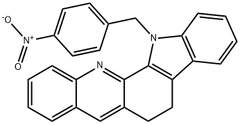 13-(4-NITROBENZYL)-6,13-DIHYDRO-5H-INDOLO[3,2-C]ACRIDINE Struktur