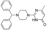 2-(4-BENZHYDRYLPIPERAZIN-1-YL)-6-METHYLPYRIMIDIN-4(3H)-ONE Struktur