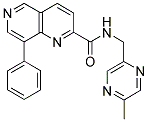 N-[(5-METHYLPYRAZIN-2-YL)METHYL]-8-PHENYL-1,6-NAPHTHYRIDINE-2-CARBOXAMIDE Struktur