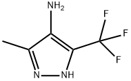 5-METHYL-3-TRIFLUOROMETHYL-1 H-PYRAZOL-4-YLAMINE Structure