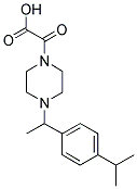 (4-[1-(4-ISOPROPYLPHENYL)ETHYL]PIPERAZIN-1-YL)(OXO)ACETIC ACID Struktur