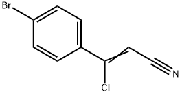 3-(4-BROMOPHENYL)-3-CHLOROACRYLONITRILE Struktur