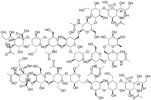 TETRASIALATED, GALACTOSYLATED TETRAANTENNARY Struktur