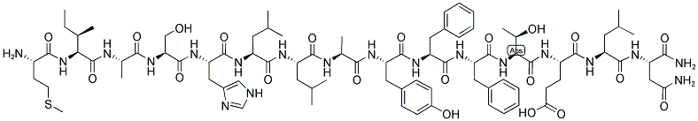 H-MIASHLLAYFFTELN-NH2 Struktur
