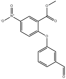 METHYL 2-(3-FORMYLPHENOXY)-5-NITROBENZENECARBOXYLATE Struktur