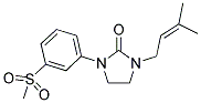 1-(3-METHYLBUT-2-ENYL)-3-[3-(METHYLSULFONYL)PHENYL]IMIDAZOLIDIN-2-ONE Struktur