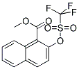 METHYL 2-TRIFLUOROMETHANESULFONYLOXY-1-NAPHTHOATE Struktur