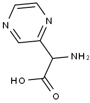 AMINO-PYRAZIN-2-YL-ACETIC ACID Struktur