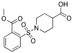 1-[[2-(METHOXYCARBONYL)PHENYL]SULFONYL]PIPERIDINE-4-CARBOXYLIC ACID Struktur