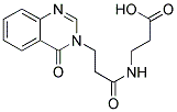 3-[3-(4-OXO-4 H-QUINAZOLIN-3-YL)-PROPIONYLAMINO]-PROPIONIC ACID Struktur