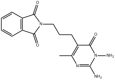 2-[3-(1,2-DIAMINO-4-METHYL-6-OXO-1,6-DIHYDRO-5-PYRIMIDINYL)PROPYL]-1H-ISOINDOLE-1,3(2H)-DIONE Struktur