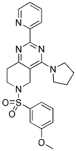 6-(3-METHOXY-BENZENESULFONYL)-2-PYRIDIN-2-YL-4-PYRROLIDIN-1-YL-5,6,7,8-TETRAHYDRO-PYRIDO[4,3-D]PYRIMIDINE Struktur