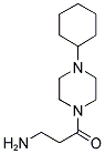 3-AMINO-1-(4-CYCLOHEXYL-PIPERAZIN-1-YL)-PROPAN-1-ONE Struktur