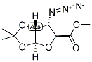 2,3-ISOPROPYLIDENE-2R,3R-DIOXY-4S-AZIDO-TETRAHYDROFURAN-5S-CARBOXYLIC ACID METHYL ESTER Struktur