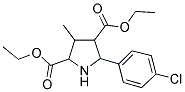 DIETHYL 5-(4-CHLOROPHENYL)-3-METHYL-2,4-PYRROLIDINEDICARBOXYLATE Struktur