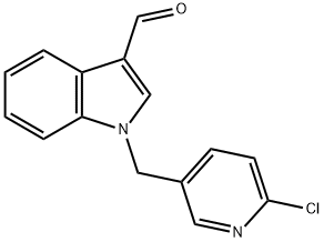 1-[(6-CHLORO-3-PYRIDINYL)METHYL]-1H-INDOLE-3-CARBALDEHYDE Struktur