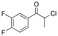 2-CHLORO-1-(3,4-DIFLUORO-PHENYL)-PROPAN-1-ONE Struktur