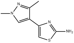 4-(1,3-DIMETHYL-1 H-PYRAZOL-4-YL)-THIAZOL-2-YLAMINE Struktur