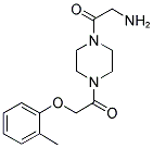 1-[4-(2-AMINO-ACETYL)-PIPERAZIN-1-YL]-2-O-TOLYLOXY-ETHANONE Struktur