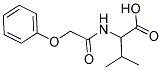 3-METHYL-2-[(PHENOXYACETYL)AMINO]BUTANOIC ACID Struktur