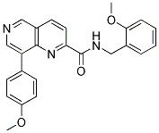 8-(4-METHOXY-PHENYL)-[1,6]NAPHTHYRIDINE-2-CARBOXYLIC ACID 2-METHOXY-BENZYLAMIDE Struktur