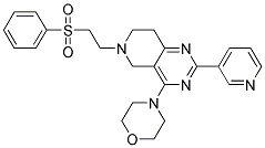 4-MORPHOLIN-4-YL-6-[2-(PHENYLSULFONYL)ETHYL]-2-PYRIDIN-3-YL-5,6,7,8-TETRAHYDROPYRIDO[4,3-D]PYRIMIDINE Struktur